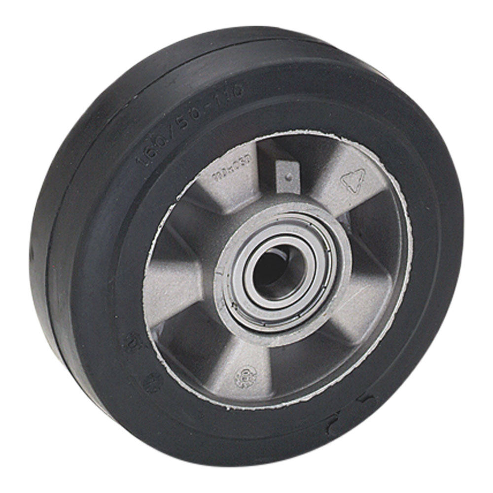 Roulettes De Transport 250 Mm - Pneus Caoutchouc, Jantes Aluminium - Capacité 300 Kg - Pour Chariot, Remorque, Meuble