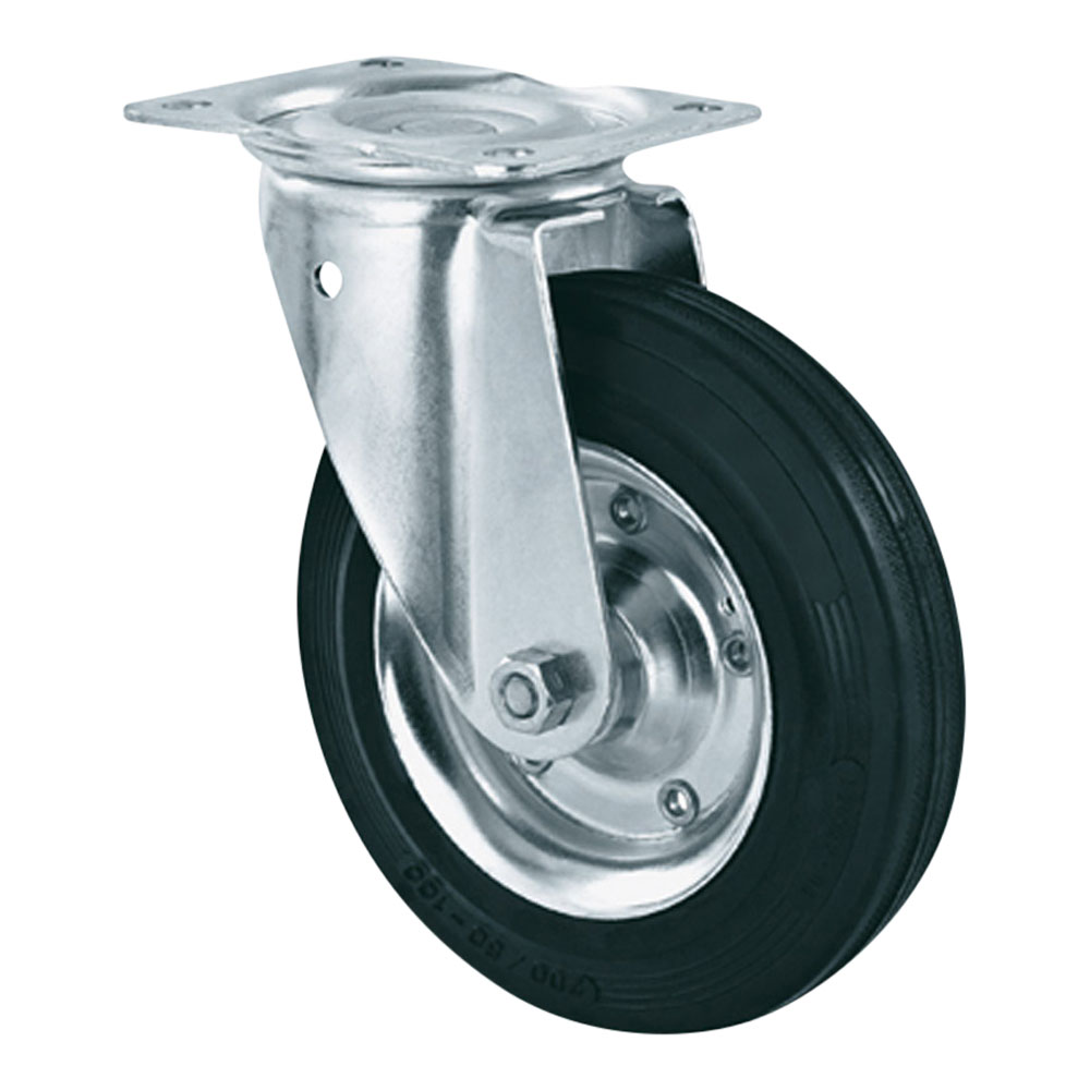 Roulette pivotante avec frein, manchons de serrage - Roulettes pour  appareils - MAPO AG
