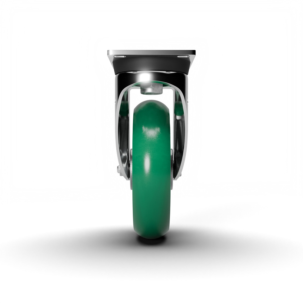 Lenkrolle verzinkt, Platte