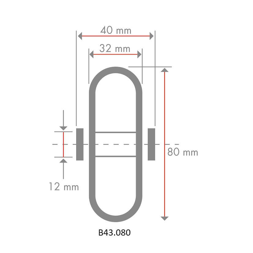 Kunststoffrad thermoplastischer Gummi grau