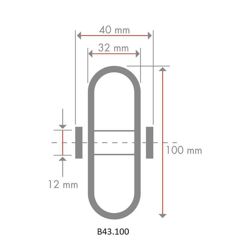 Kunststoffrad thermoplastischer Gummi grau