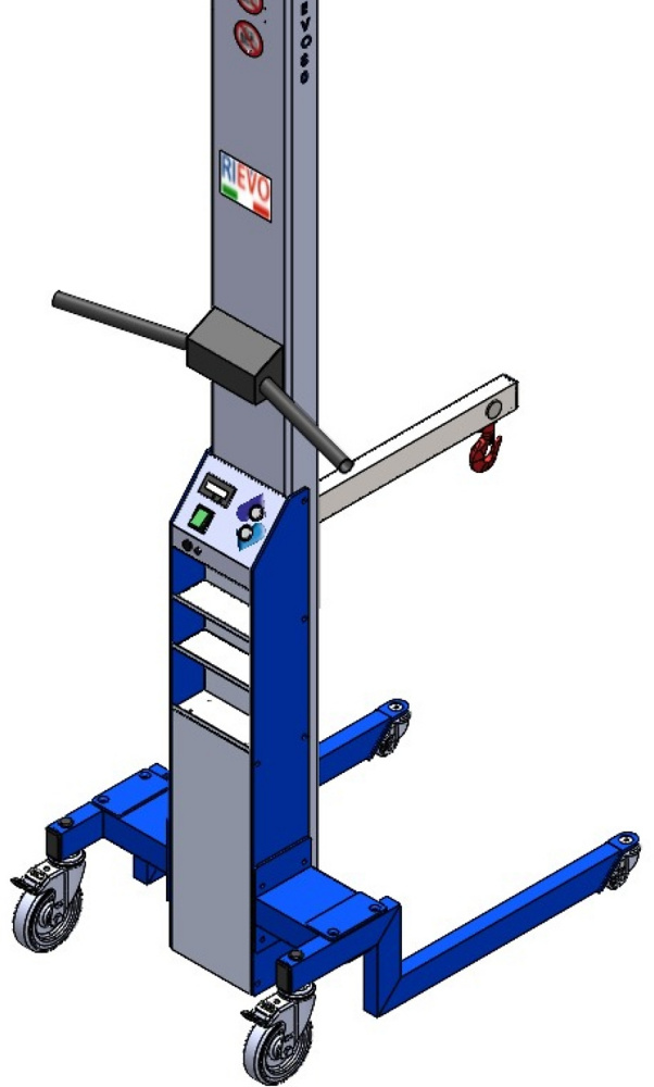 RIEVO EVO150L, hauteur de levage 1635mm, capacit&eacute; maximale 150 kg