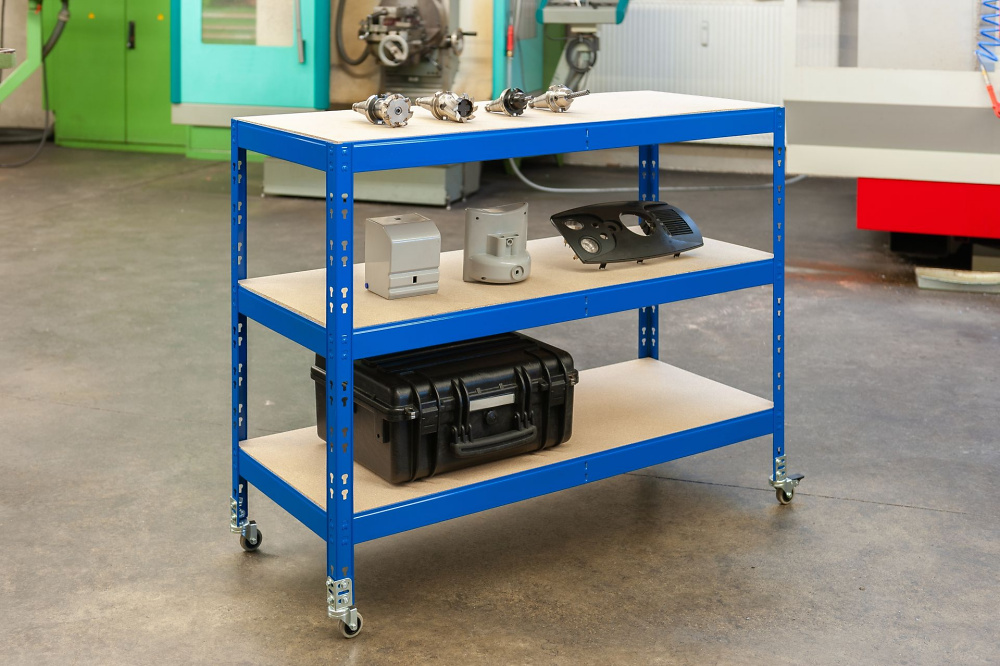 Roulette d'angle avec frein, plaque 57x35mm