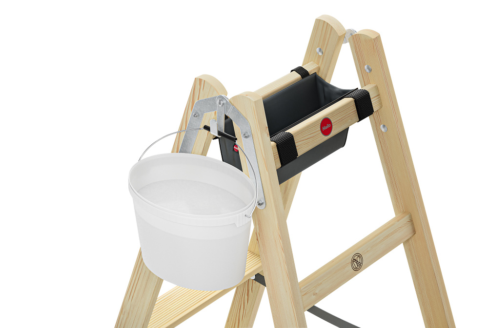Escabeau double en bois H80 HAILO
