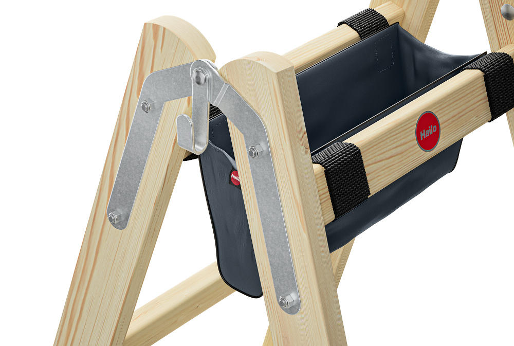 Escabeau double en bois H80 HAILO