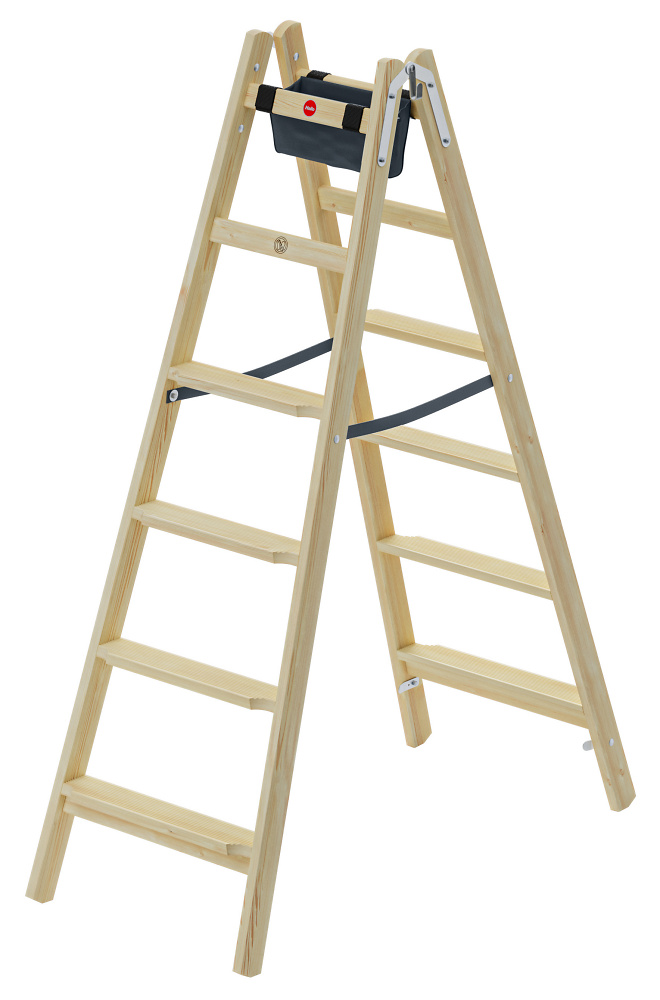 Escabeau double en bois H80 HAILO