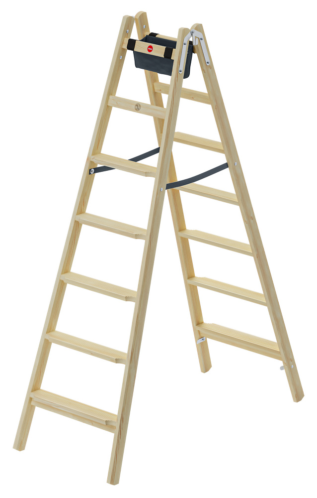 Escabeau double en bois H80 HAILO