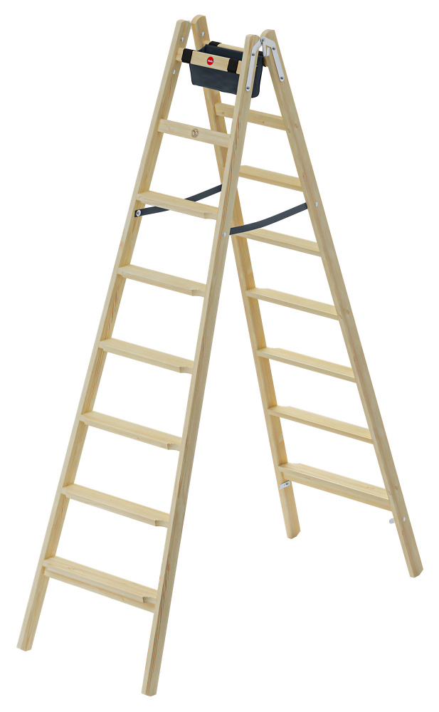 Escabeau double en bois H80 HAILO