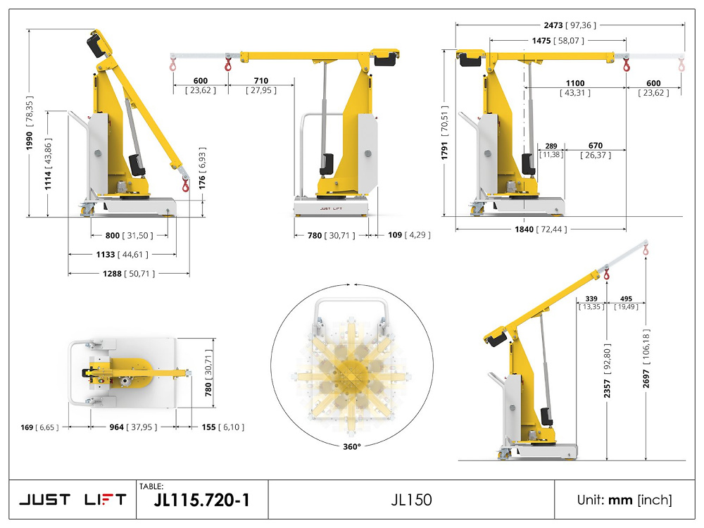 Hubkran Just Lift JL150