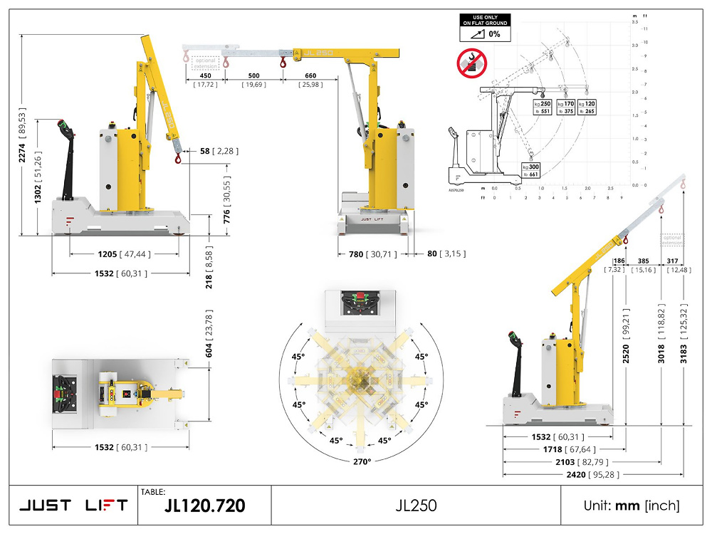 Hubkran Just Lift JL250