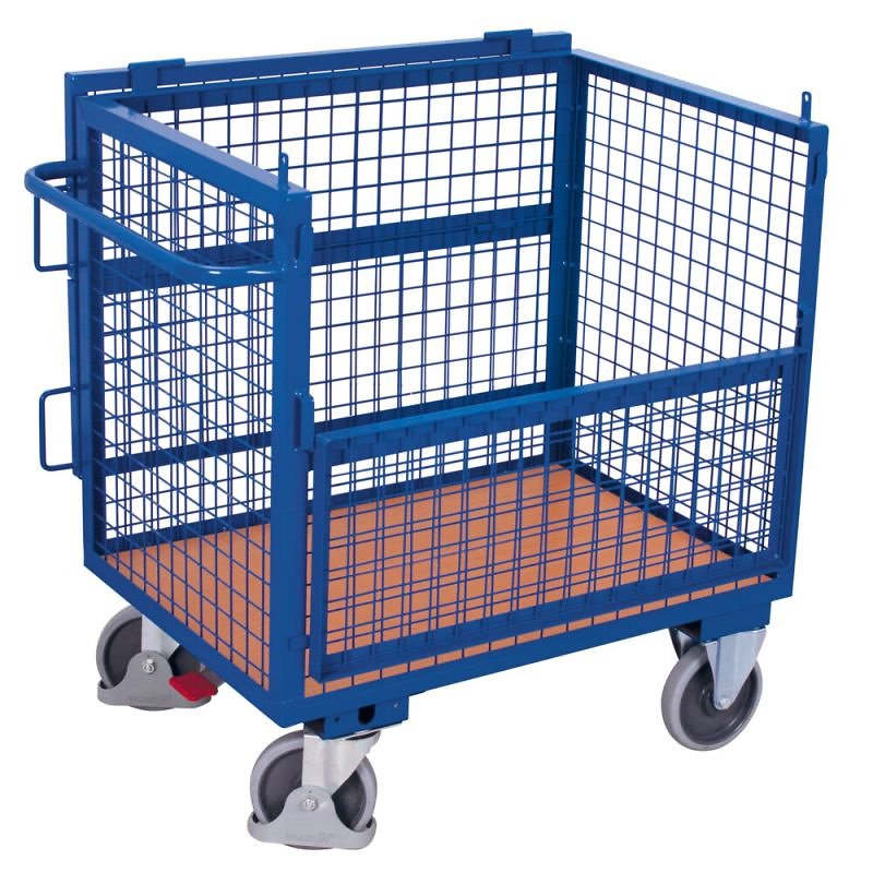 Drahtkastenwagen mit Deckel fest verschweisst