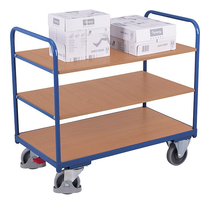Etagenwagen mit 3 B&ouml;den, 850 x 500 mm, TF 250 kg,