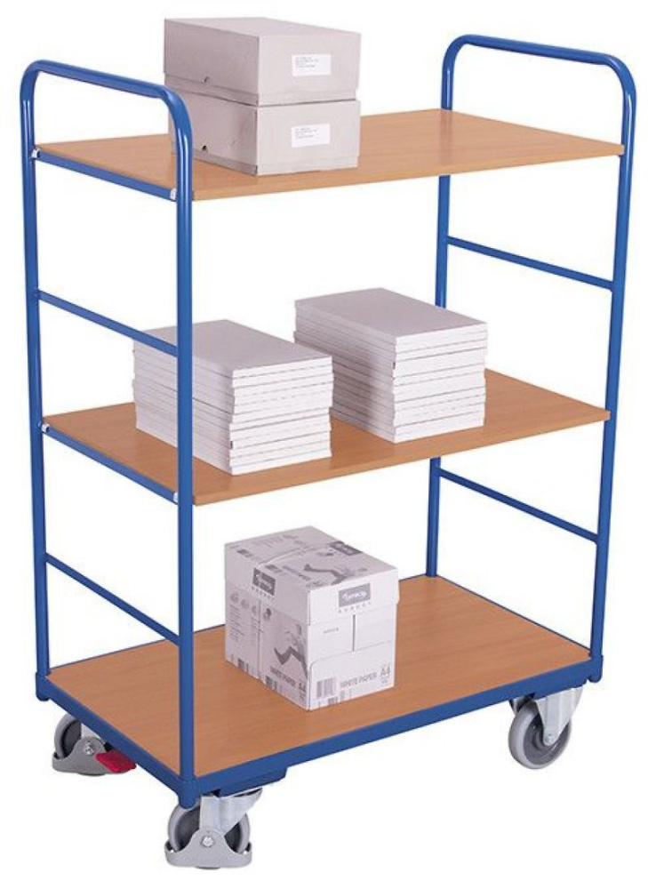 Hoher Etagenwagen mit 3 B&ouml;den, 850 x 500mm, TF 250 kg