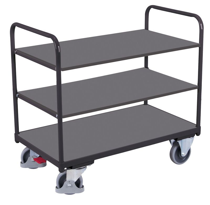 Etagenwagen mit 3 B&ouml;den, 850 x 500 mm, TF 250 kg,