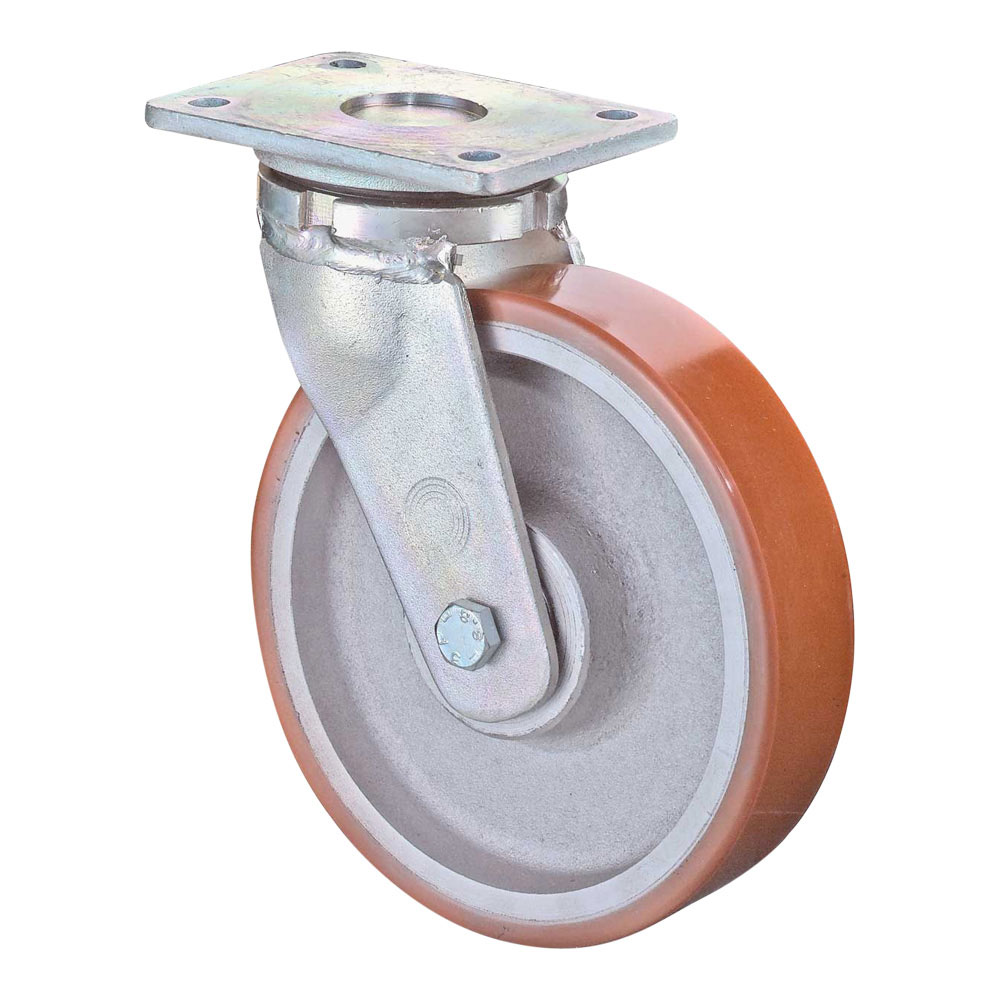 Roulette pivotante pour charges lourdes avec plaque - Roulettes fortes  charges - MAPO AG