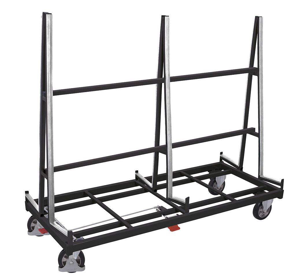 Chariot porte-panneaux double face