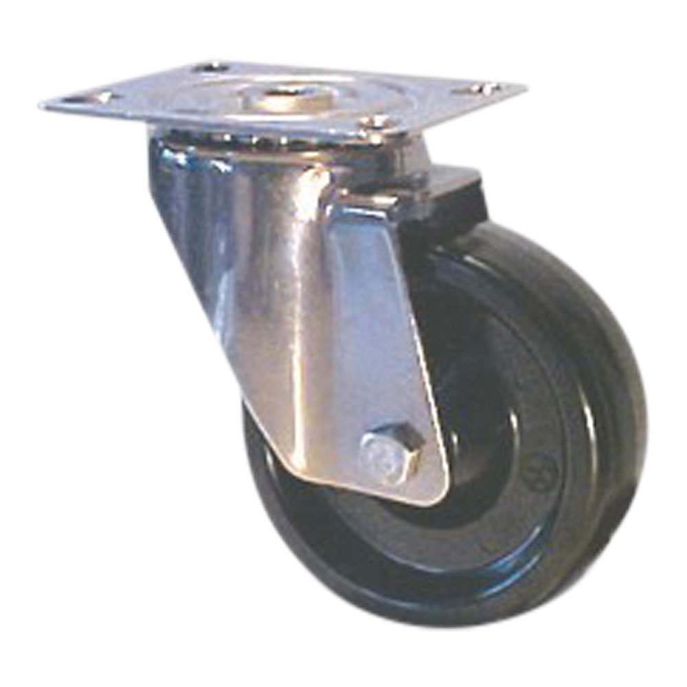 Roulette pivotante, plaque 105x85mm - Roulettes pour manutention - MAPO AG